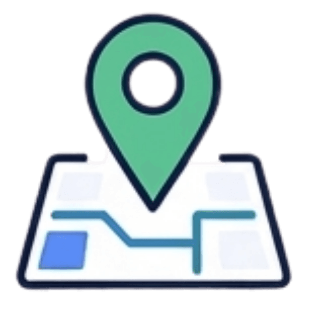 Local SEO icon showing map location growth and search visibility