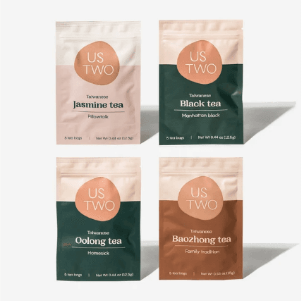 Us Two Tea ecommerce website and Taiwanese tea collection